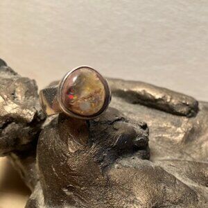 Vintage Fire Opal Sterling Ring